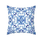 4PCS Chinese Style Geometry Decorative Throw Pillow Case Cushion Covers For Sofa Couch Bed Chair