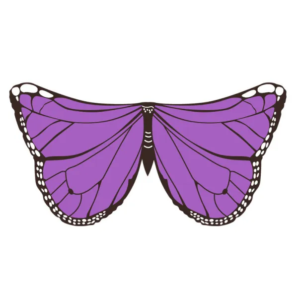 Halloween Holiday Butterfly Cloak Kids Wings Christmas Stage Costumes