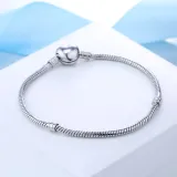 Women's DIY Adjustable 3mm Snake Bone Silver Basic Chain Charm Jewelry