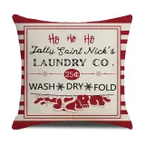Home Decoration Red Christmas Cookie Pillow Cushion Cover Pillowcase