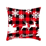 Home Decoration Christmas Elk Pillow Cushion Cover Pillowcase