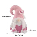 2PCS Easter Heart Envelope Bear Gnomes Faceless Plush Doll Holiday Decorations