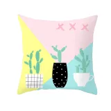 4PCS Home Cotton Decorative Fruits Printing Throw Pillow Case Cushion Covers For Sofa Couch Bed Chair