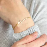 Mama Letter Necklace Ring Bracelet Dainty Jewelry Set Gift For Mom