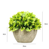 Artificial Plant Orange Leaf Combination Mini Pulp Basin Desktop Decoration