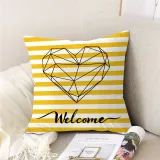 4PCS Home Cotton Decorative Geometry Throw Pillow Case Cushion Covers For Sofa Couch Bed Chair