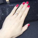 Jewelry Silver Full Diamond Ring For Women Girls Gifts