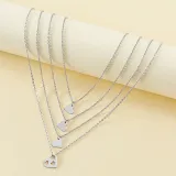 Mother's Day Gifts Bracelets Necklace Set Jewelry Matching Heart Bracelet from Daughter Mom
