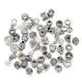 DIY 50 Mixed Beads Crystal Glass Crystal Zircon Beads Bracelet Necklace Accessories Jewelry