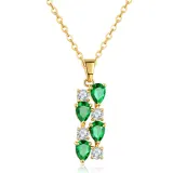 3PCS Drop Diamond Ring Earring Necklace Jewelry Set Crystal Gift For Women Girls