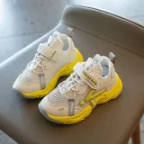 Toddler Kids Mesh Breathable Hollowed Out Velcro Leisure Running Shoes