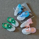 Toddler Kids Mesh Breathable Gradient Lace-up Leisure Sneakers Shoes
