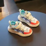 Toddler Kids Mesh Breathable Hollowed Out Velcro Leisure Soft Sole Sneakers Shoes