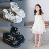 Kid Girl Cut Out Gladiator Diamond Sandals Shoes