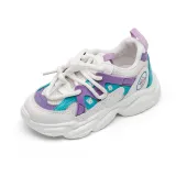 Toddler Kids Mesh Breathable Splicing Lace-up Leisure Sneakers Shoes