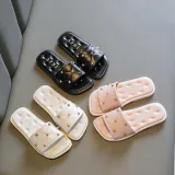 Kid Girl Open-Toed Rivet Soft Bottom Beach Summer Slippers