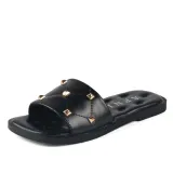 Kid Girl Open-Toed Rivet Soft Bottom Beach Summer Slippers