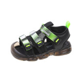 Toddler Kids Open-Toed Mesh Hollowed Out Soft Bottom Velcro Sandals Shoes