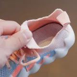 Toddler Kids Mesh Breathable Non-slip Lace-up Leisure Sneakers Shoes