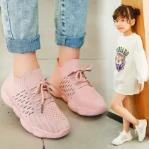 Toddler Kids Mesh Breathable Flying Weaving Leisure Sneakers Shoes