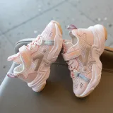 Toddler Kids Mesh Breathable Hollowed Out Velcro Leisure Running Shoes