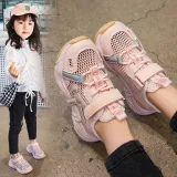 Toddler Kids Mesh Breathable Hollowed Out Velcro Leisure Running Shoes