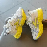 Toddler Kids Mesh Breathable Hollowed Out Velcro Leisure Running Shoes