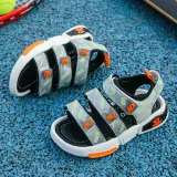 Toddler Kids Open-Toed Hollowed Out Luminous Soft Bottom Velcro Sandals Shoes