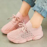 Toddler Kids Mesh Breathable Flying Weaving Leisure Sneakers Shoes