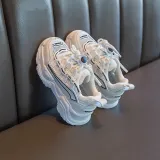 Toddler Kids Mesh Breathable Lace-up Leisure Running Sneakers Shoes