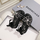 Kid Girl Diamond 3D Butterfly Sandals Shoes