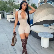 Women Convertible Halter Floral Printed Wide Leg Jumpsuit