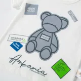 Toddler Boy Cartoon Little Bear Short Sleeve Round Collar T-shirt