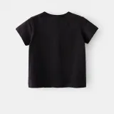 Toddler Boy Cartoon Excavator Truck Pattern Short Sleeve T-shirt