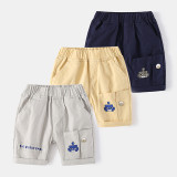 Toddler Boy Solid Color Elastic Shorts Sporty Pants