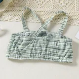 Toddler Kids Girl Two Pieces Lattice Cross Strap Top and A-Line Skirt Set