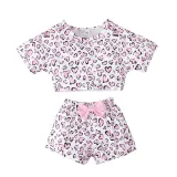 Toddler Kids Girl Two Pieces Tie Dye Short Sleeve Tank and Shorts Set
