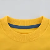 Toddler Boys Yellow Cute Dinosaur Pattern Long Sleeve Sweatshirt