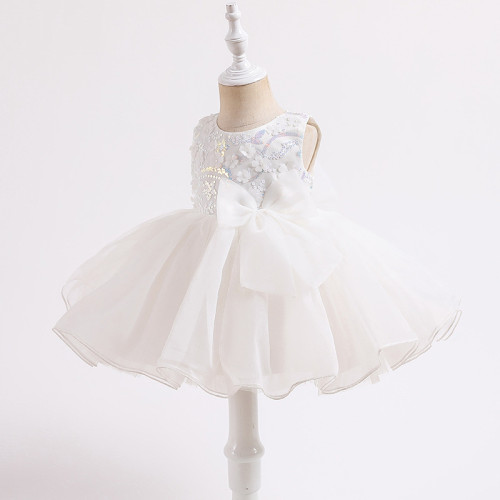 Toddler Kids Girl Sequins Embroidery Tutu A-Line Gowns Dress