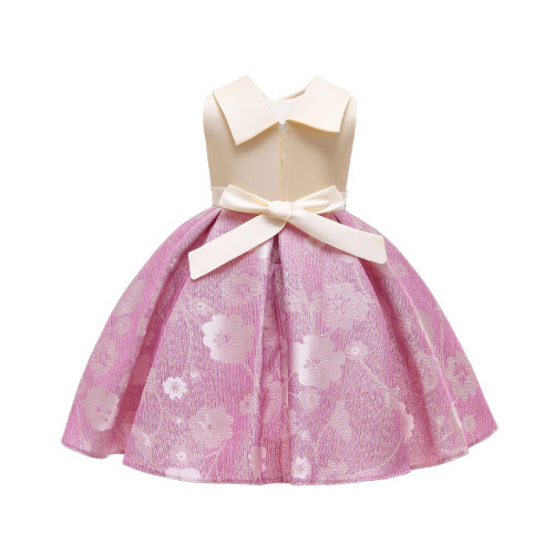 Toddler Kids Girl Sleeveless V Neck Floral A-Line Gowns Dress