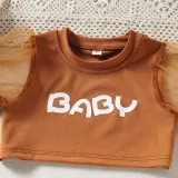 Toddler Kids Girl Two Pieces Short Sleeve Top and Mesh Skirt Set