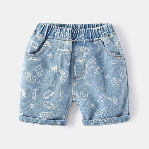 Toddler Boy Cartoon Doggy Shorts Casual Pants