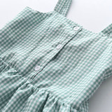 Toddler Kids Girl Two Pieces Sling Lattice Top and Shorts Set