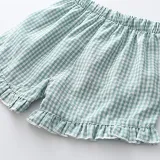 Toddler Kids Girl Two Pieces Sling Lattice Top and Shorts Set