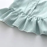 Toddler Kids Girl Two Pieces Sling Lattice Top and Shorts Set