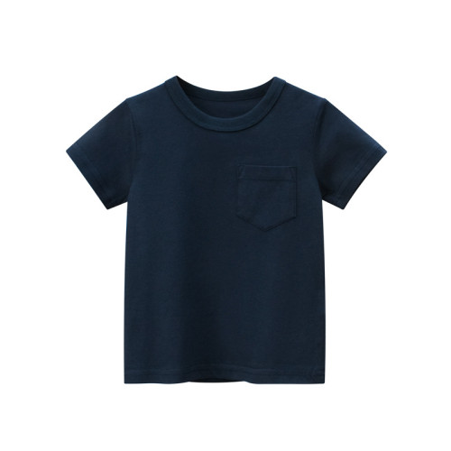 Toddler Boy Cartoon Spaceship Pattern Short Sleeve T-shirt