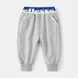 Toddler Boys Solid Color Bind Feet Sporty Running Pants