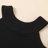 Toddler Kids Girl Two Pieces Cold-Shoulder Top and Denim Flares Set