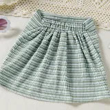 Toddler Kids Girl Two Pieces Lattice Cross Strap Top and A-Line Skirt Set