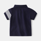 Toddler Boy Short Strip Sleeve Polo T-shirt